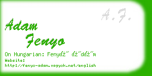 adam fenyo business card